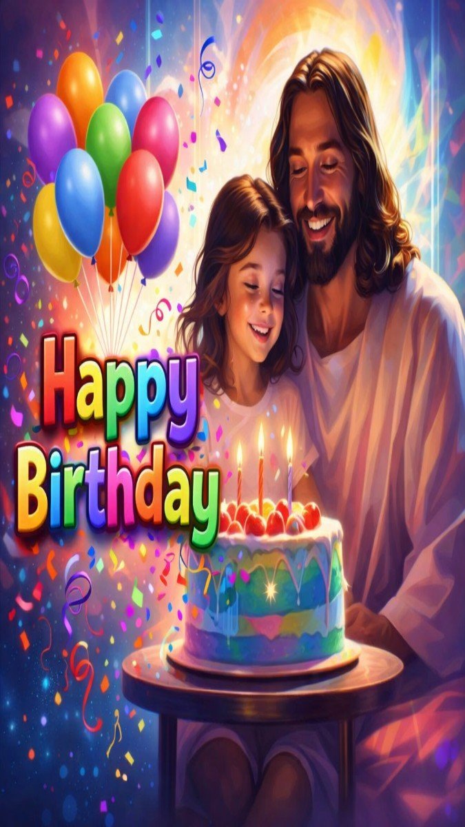 Happy birthday wishes 2026 cake candles balloons celebration image