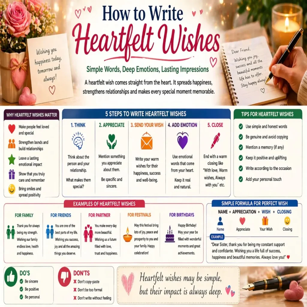 How to Write Heartfelt Wishes greeting card writing image