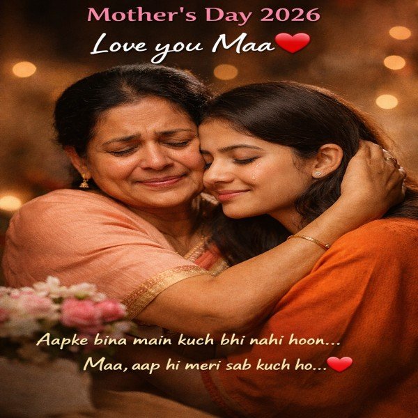 Mother’s Day Wishes 2026 for mom emotional love message image